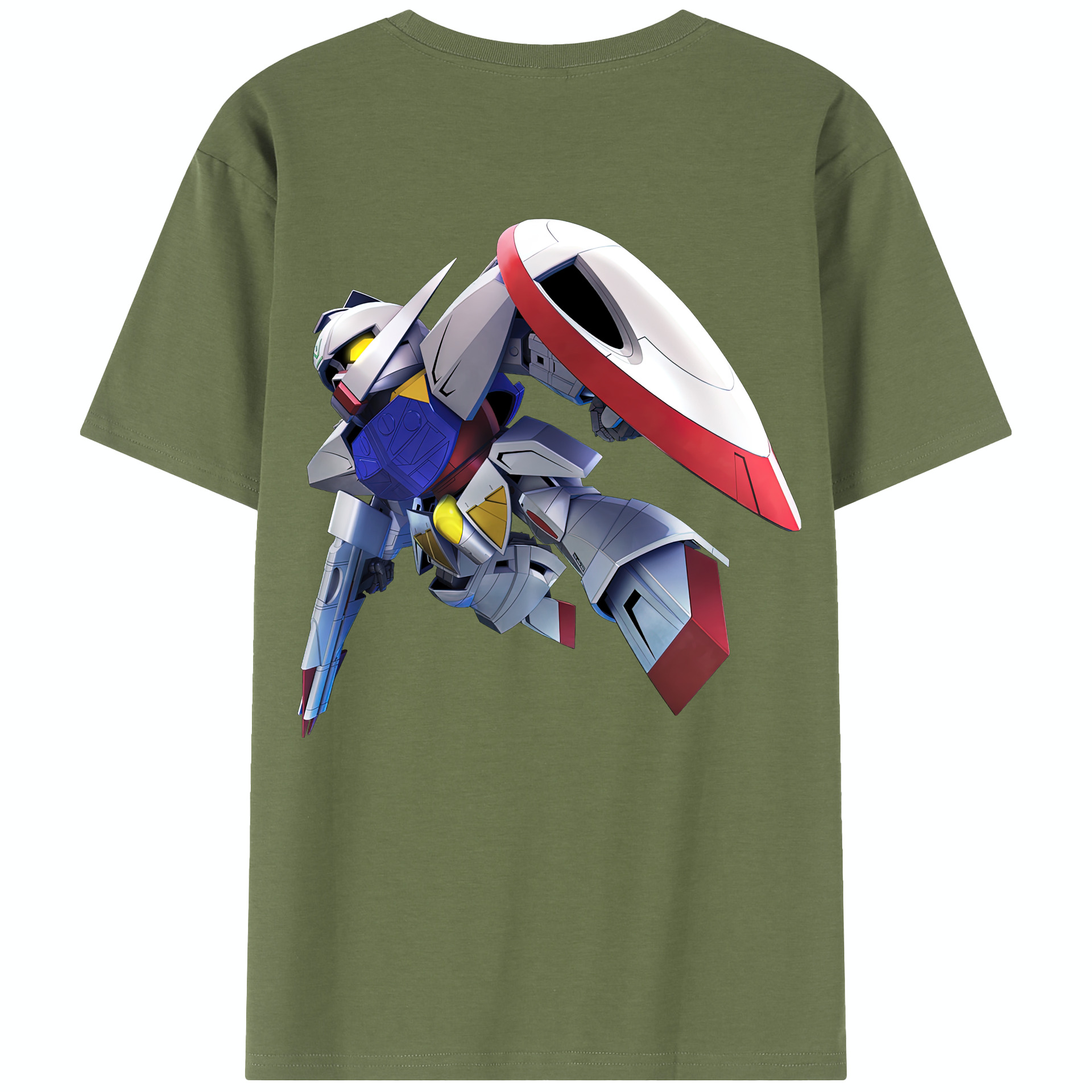 （画像用） 機動戦士ガンダム Mobile Suit Gundam 綿100％半袖Tシャツ（背面プリント）